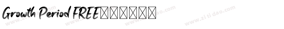 Growth Period FREE字体转换